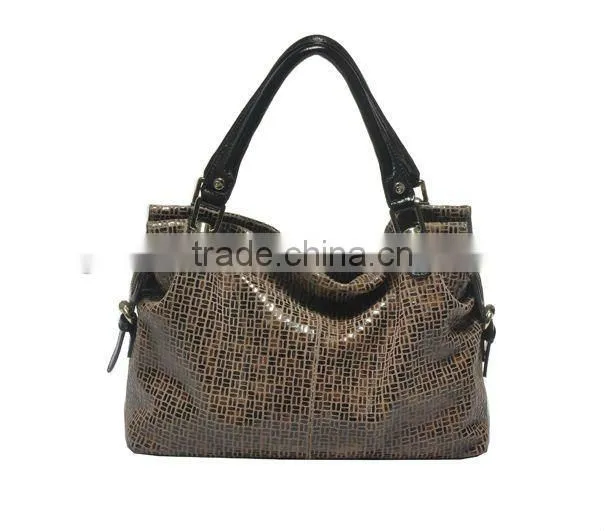 New Fashion! Lady Leisure Genuine Leather Handbag 2012!