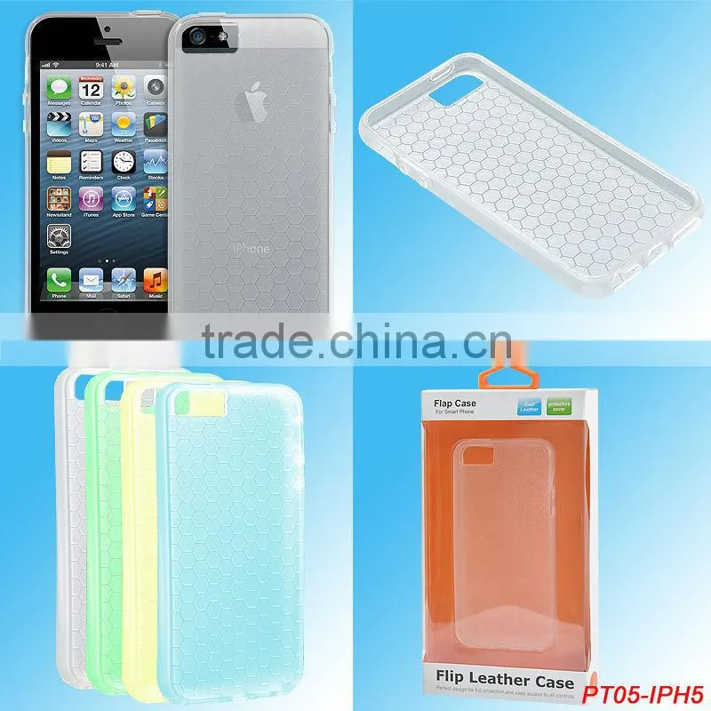 Promot RMB 5/pcs with packing box TPU case for iPhone 5