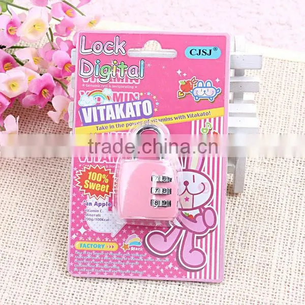 4 colors 3 digits metal combination locks