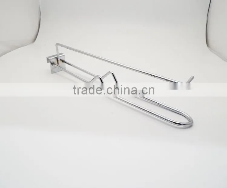 Security Display Hook Metal Square Tube Chrome Hook