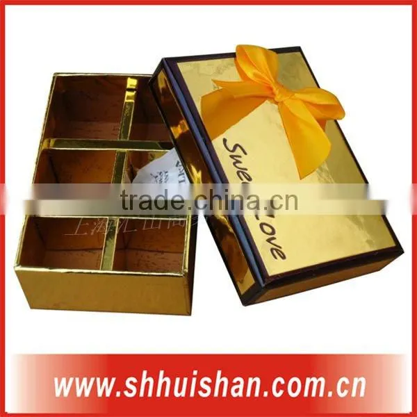 6 case chocolate box on the gift box