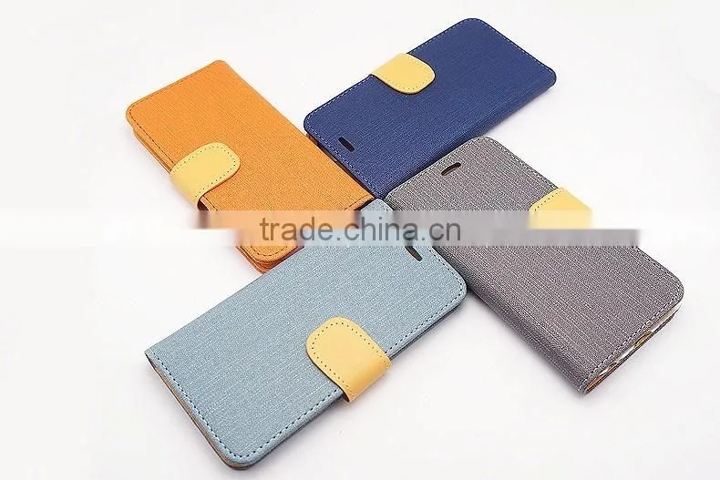 Card Holder+Wallet Plain Colorful Leather Flip Case For Huawei Ascend G700