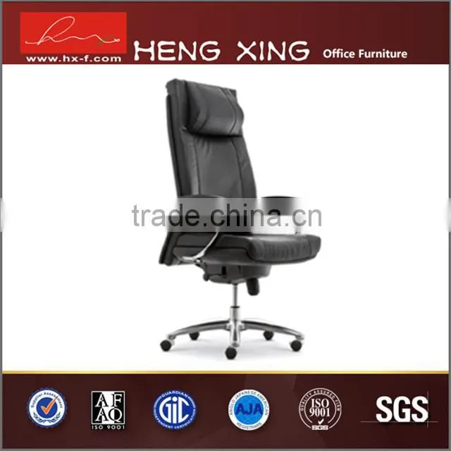 Red leather executive chair with low back HX-K026B