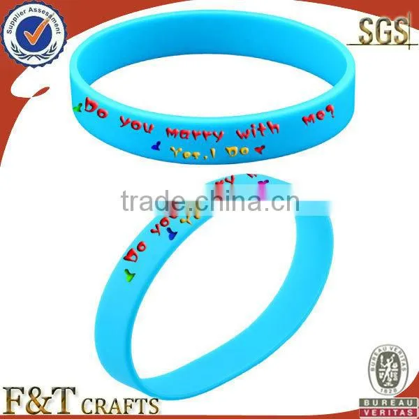 fashion souvenir wedding gift custom silicone energy bracelet with printing logo