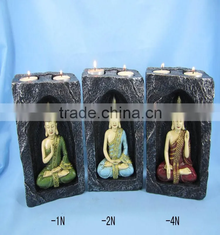 Resin decorative crafts buddha tea light holder