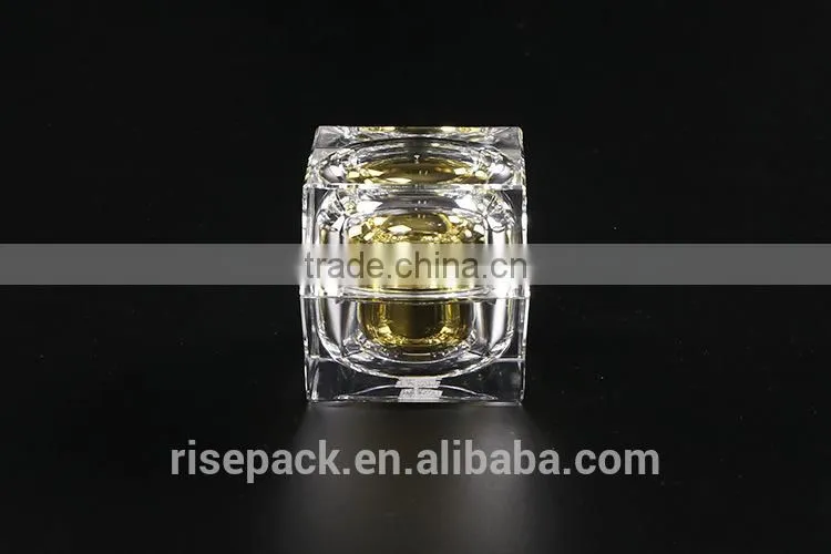 RISEPACK acrylic transparent cosmetic jars
