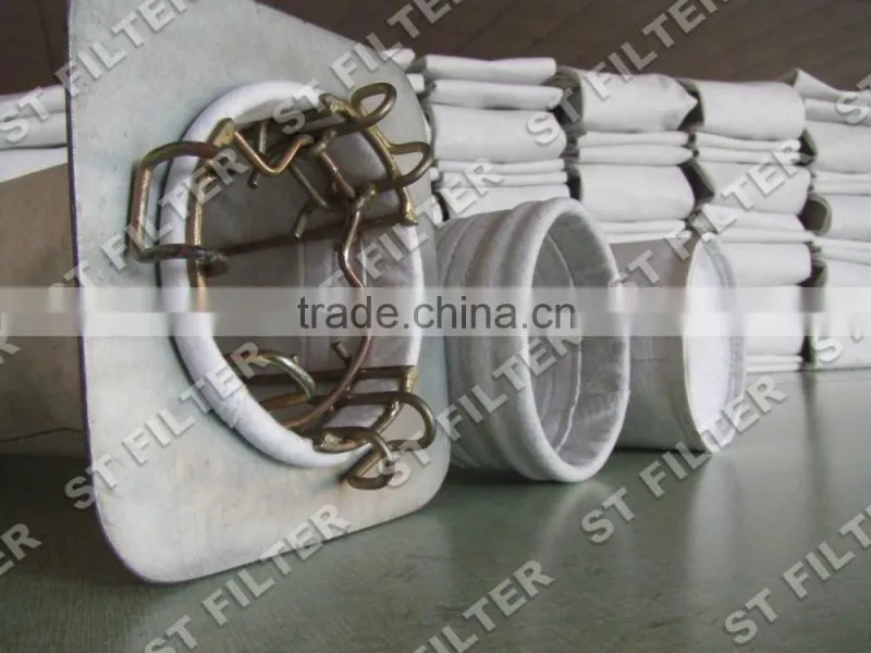 antistatic fiber dacron filter bag,dacron filter housing antistatic fiber,Dia140*3500mm