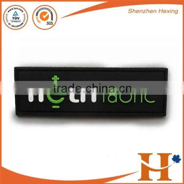 Factory price! custom high quality rubber patches,rubber logo patches,rubber patch logo