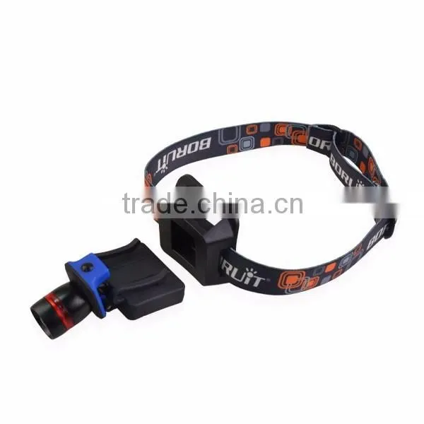 High quality ce rohs 240 lumen 3w zoom rechargeable q5 headlamp