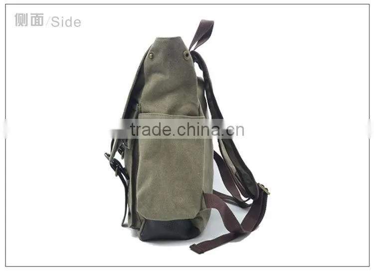 army green canvas backpack,fashion teen backpacks,leisure canvas backpack