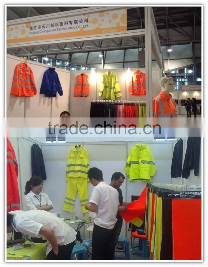 conductive fabric with fire retardant coating for fireman uniform