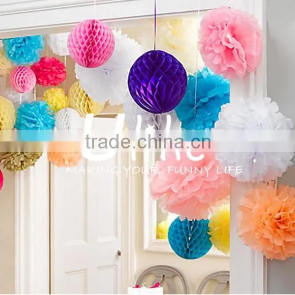 Tissue birthday decoration ball indian wedding party favors spanish party favors tissue paper tassel garland