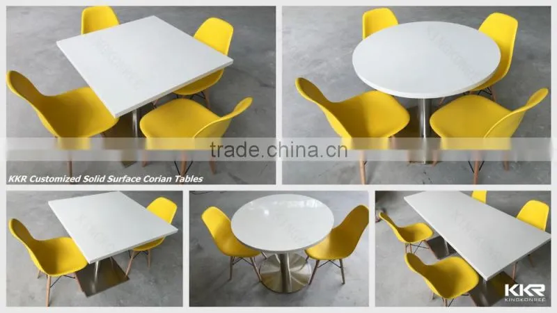 Round fast food restaurant equipment , restaurant tables