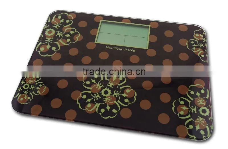 digital bathroom scale with large LCD display