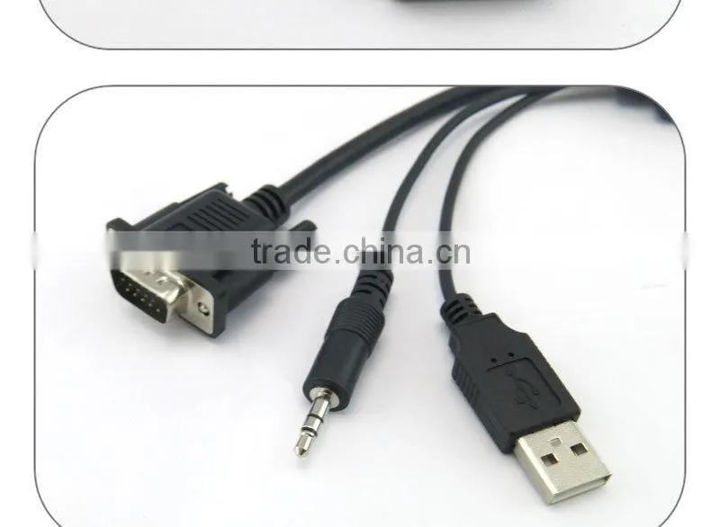 New product on 2016 VGA to HDMI Cable support 1080p
