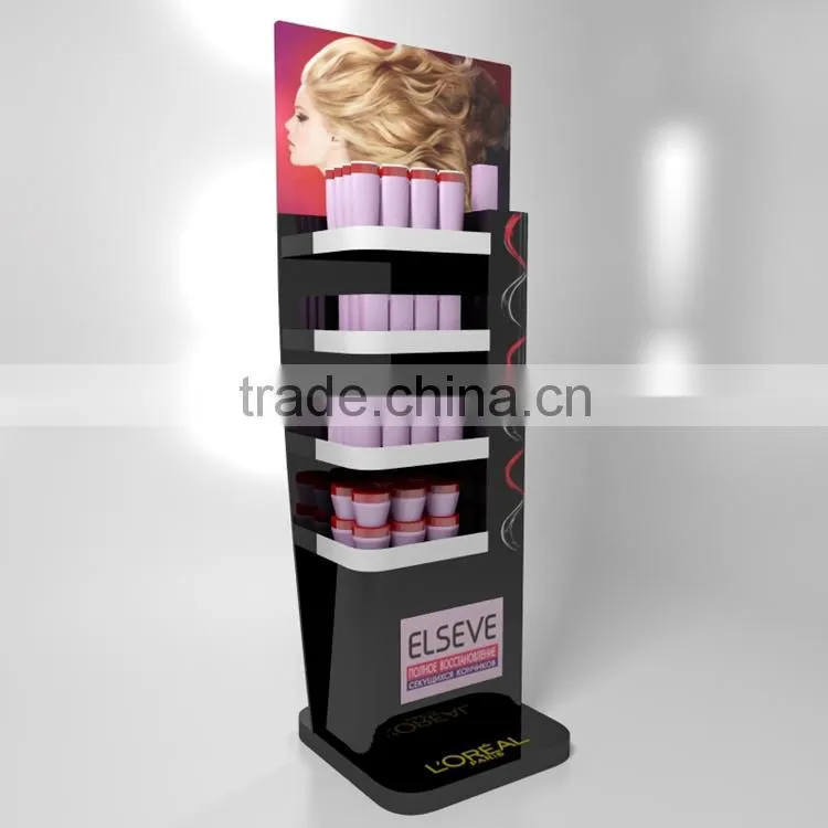 Fashion and elegant acrylic hair salon storage cabinet, plastic hair salon cabinet