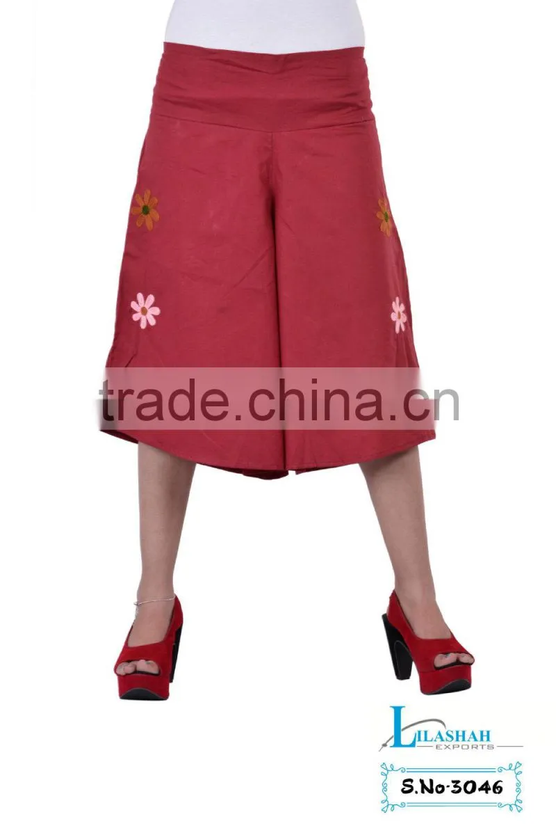 3046 Cotton Trouser women style ropa pantalon jaipur india cotton cargo trousers women