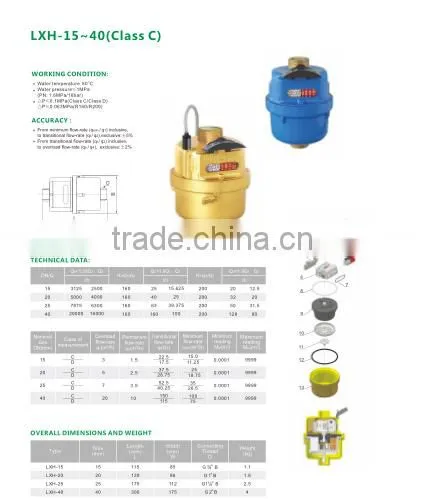 Different Kinds of Volumetric Rotary Piston Water Meter