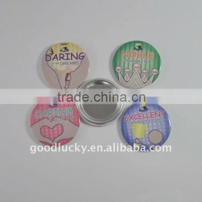 Guangdong factory custom all sorts of design tinplate button badge