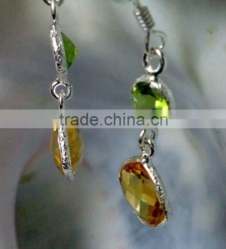 Amethyst Bezel Earrings, gemstone jewelry, silver jewelry