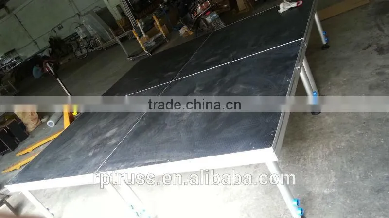 Hot selling RP aluminum plywood portable stage with adjustable legs