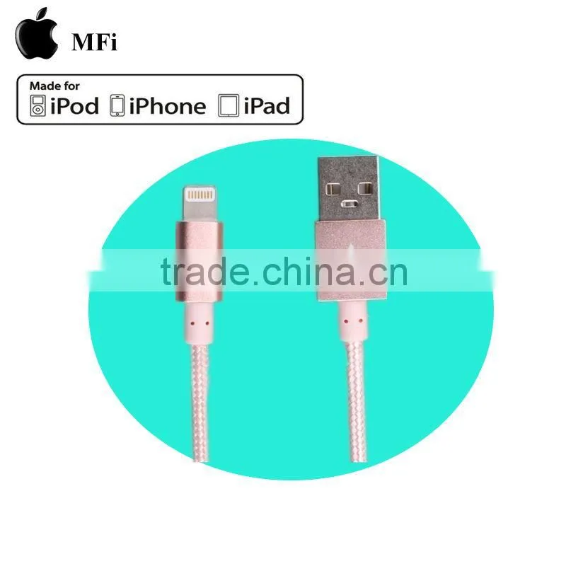 MFi certified 1meter 8pin usb data charger cable