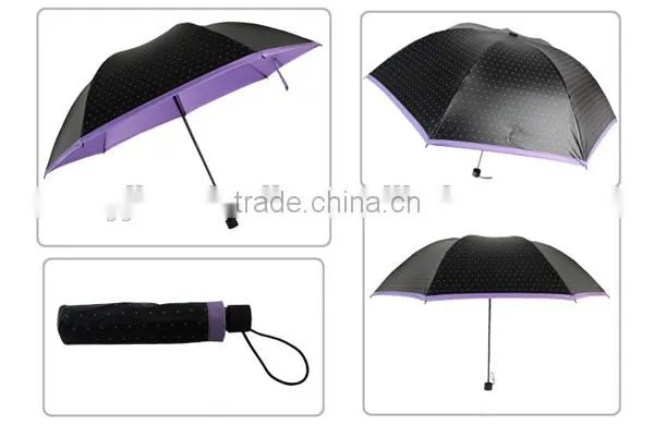 3 Folding Sun Umbrella, Pocket Folding Umbrella, 3 Fold Umbrella