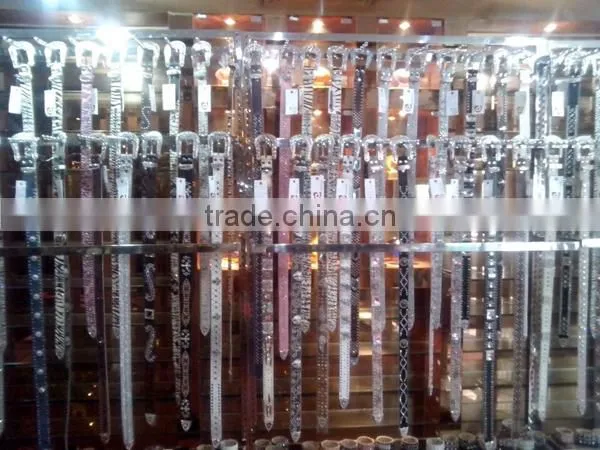 Fashion western rhinestone belts with cross studded pattern