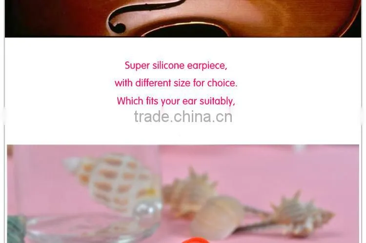 ULDUM noise isolation tone rose plastic headphone with mic for mp3 music player