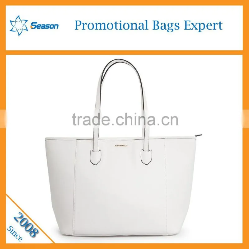New stock PU leather handbags shoulder tote bag big size for ladies