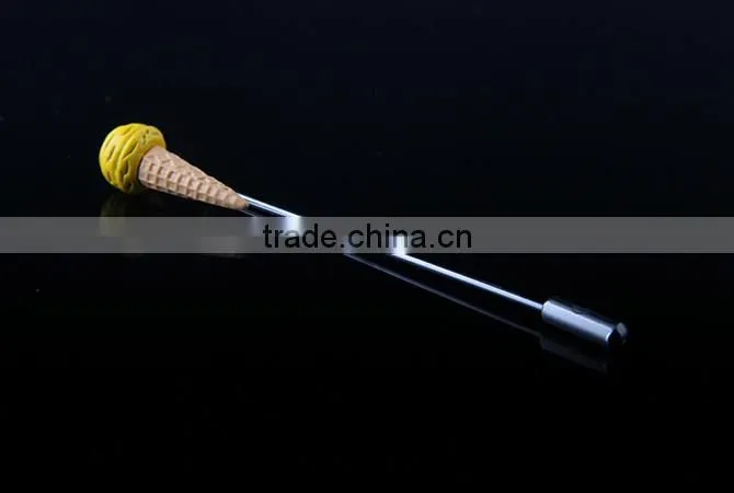 Wholesale multi-color ice cream cone lapel pin