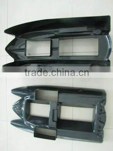 Thermoforming plastic fishing boat
