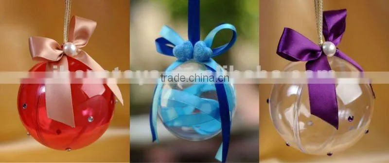 plastic christmas balls with opening