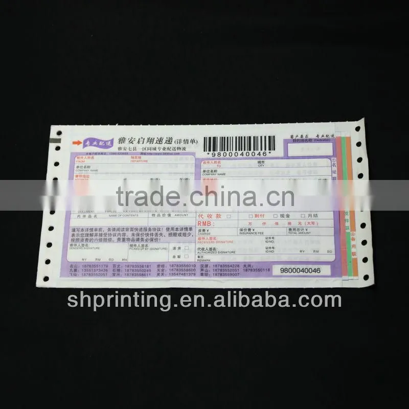 Wholesale consignment note for air cargo