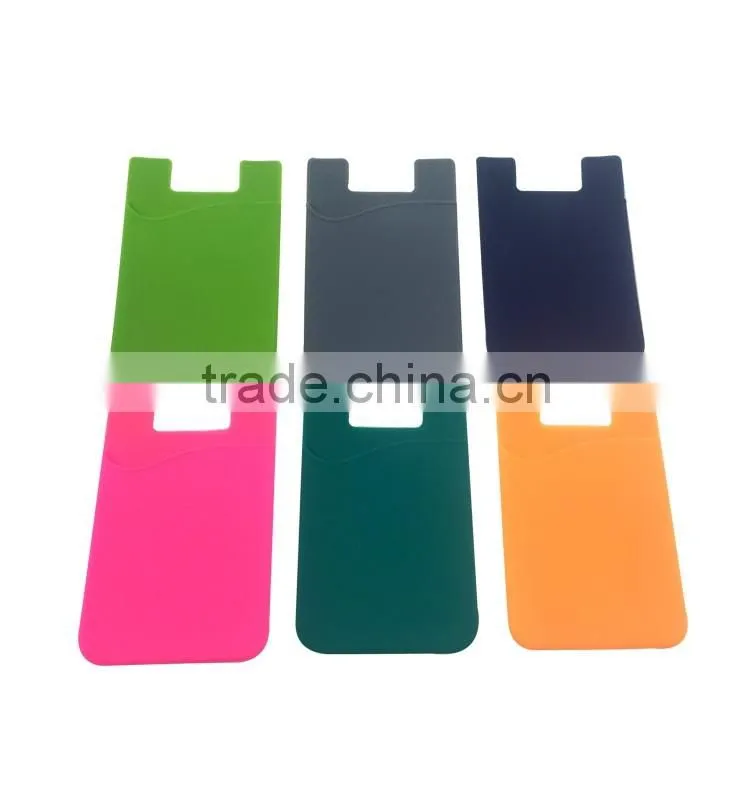 3m sticker silicone smart wallet,silicone card holder ,silicone smart phone wallet
