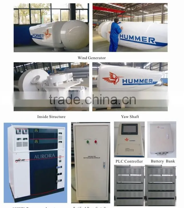 Low speed magnet generator 100kW wind turbine