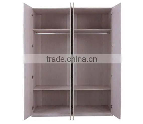 4 door modern kd melamine MDF wardrobe