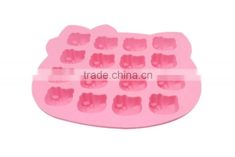 Cat shape silicone chocolate mould