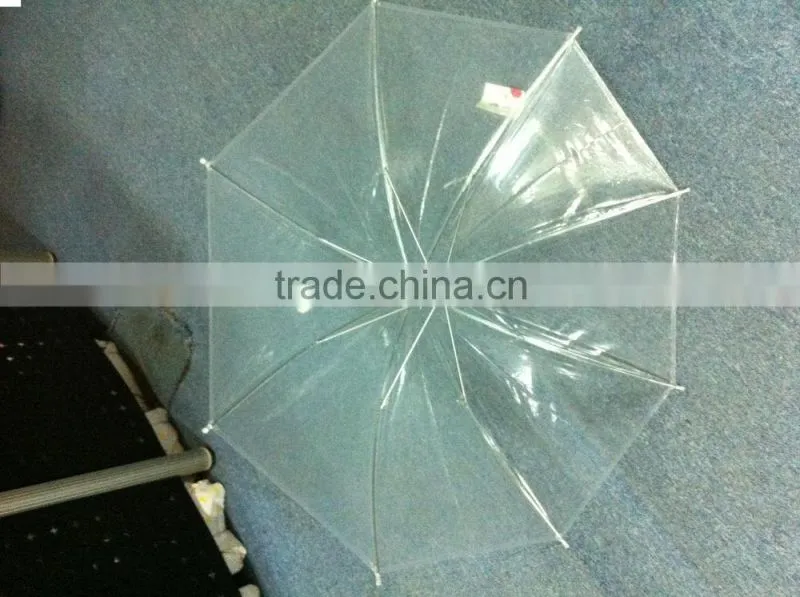 19 inches hand open clear pet umbrella