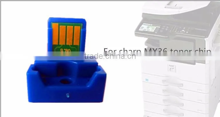 New mx2640 mx3640 mx3140 toner cartridge MX36 chip for sharp