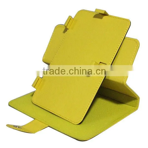 Newest leather rotating stand leather case for tablet pc for 7 inch tablet pc