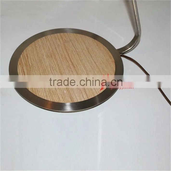 Latest product decor modern hotel wood base floor lamp,Modern hotel wood base floor lamp,Wood base floor lamp F1002-135
