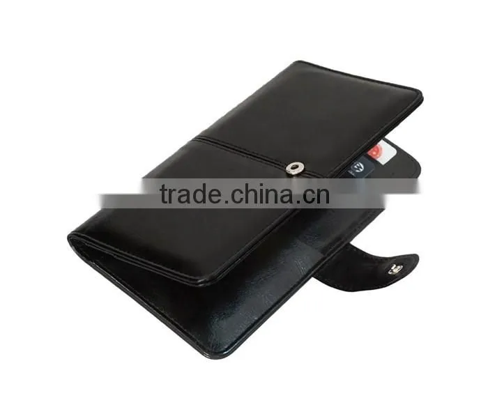 Genuine Leather Wallet Case for Mobile Phone,Cards and Money,Super Slim Design