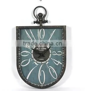 decorative wrought iron wall clock