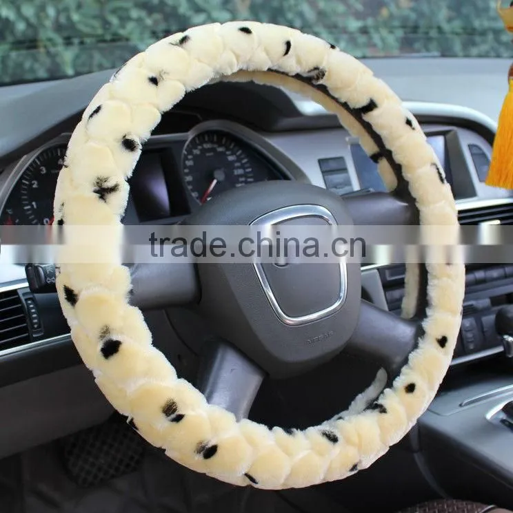 New Warm Fur Car Steering Wheel Cover