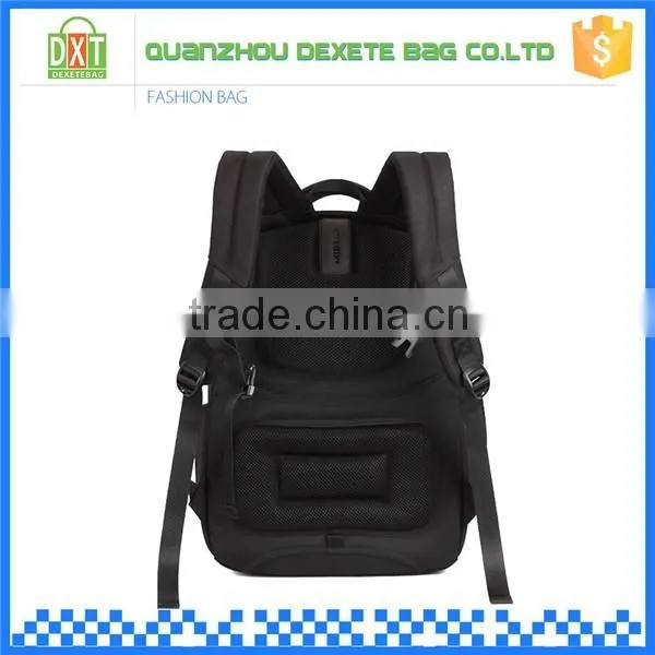 Boys top quality waterproof polyester laptop black school bags backpack