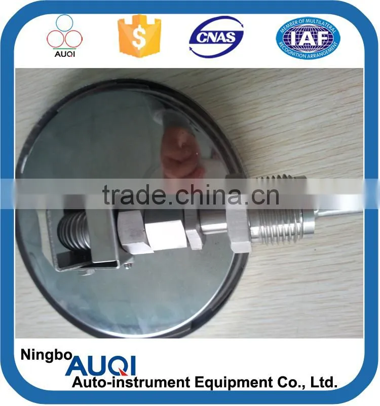 Dia 170mm measure plate industrial marine bimetal thermometer, radial type thermostat bimetal, 100 adjustable bimetal thermostat
