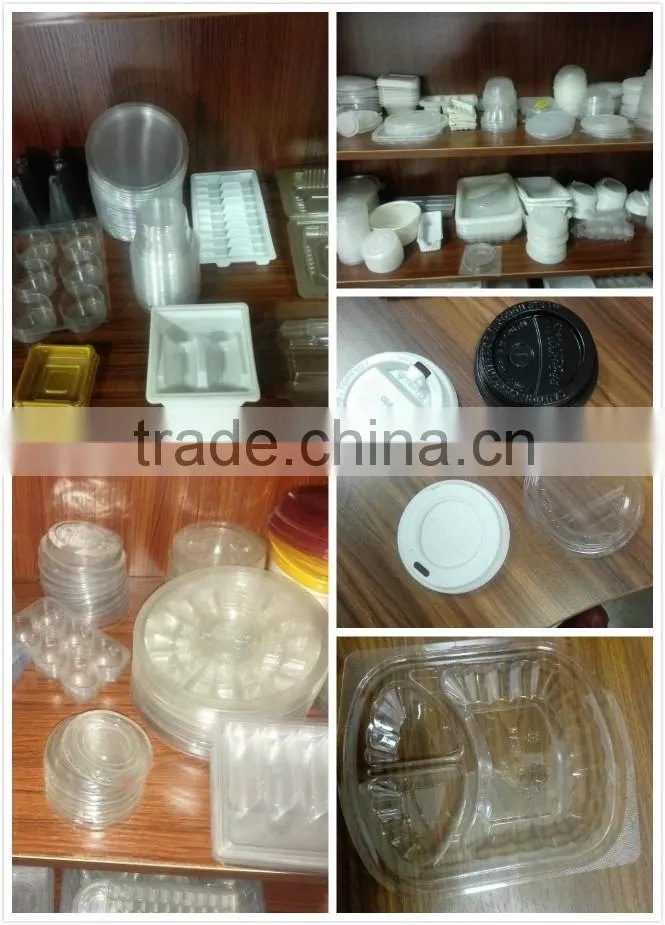 disposable PP PS PET PVC PLA Plastic cup lid machine