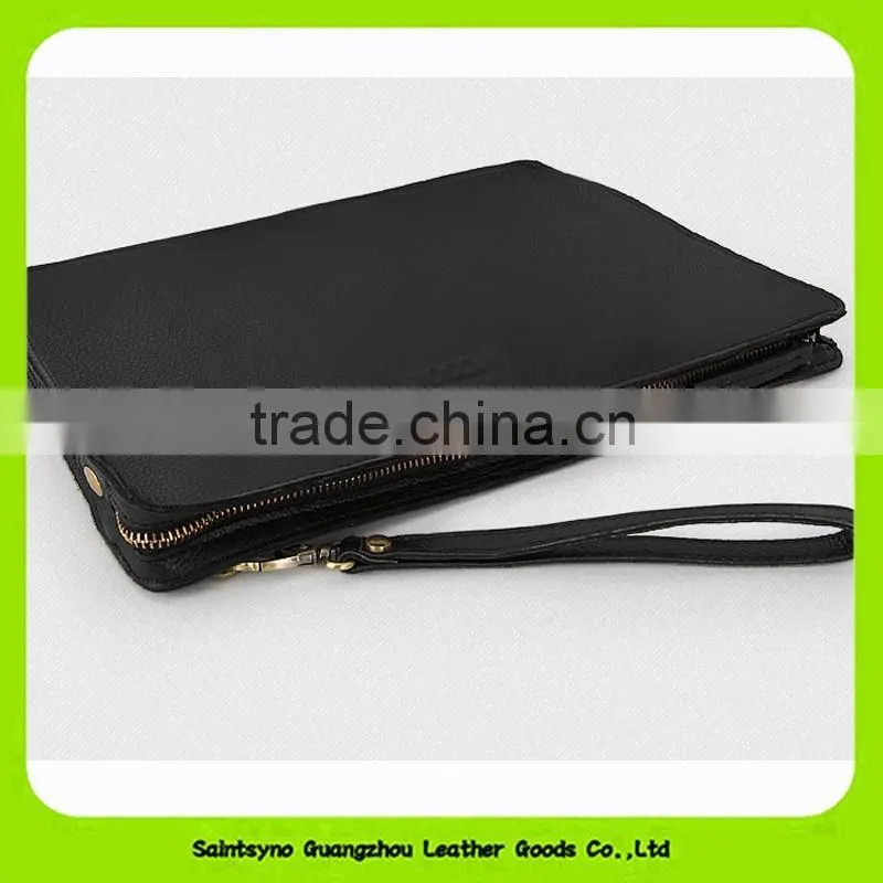15061 Zipper around clutch leather tablet holder for 10' inch ipad