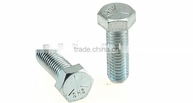 Hexagon head bolts DIN 933(full thread) flange hex bolts
